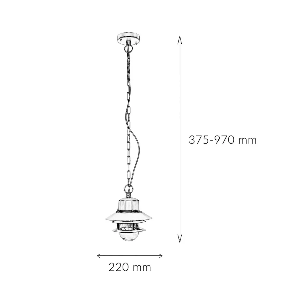 Elstead Außenlampe Edelstahl E27 IP44 in Silber Maritim* Metall Lampen|Rustikale Lampen