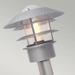 Elstead Außenlampe Edelstahl Glas 100 cm Skandinavisch IP44 E27* Außenleuchten Antik|Gartenlaternen