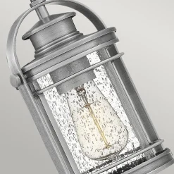 Elstead Außenlampe hängend Glas Alu E27 IP44 höhenverstellbar Maritim