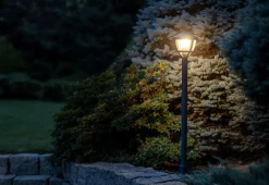 Nowodvorski Außenlampe IP44 100 cm Schwarz Aluminium Modern E27* Metall Lampen|Wegeleuchten