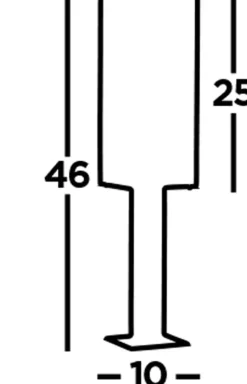 Searchlight Außenlampe IP44 E27 45 cm Schwarz Glas Edelstahl Modern* Metall Lampen|Wegeleuchten