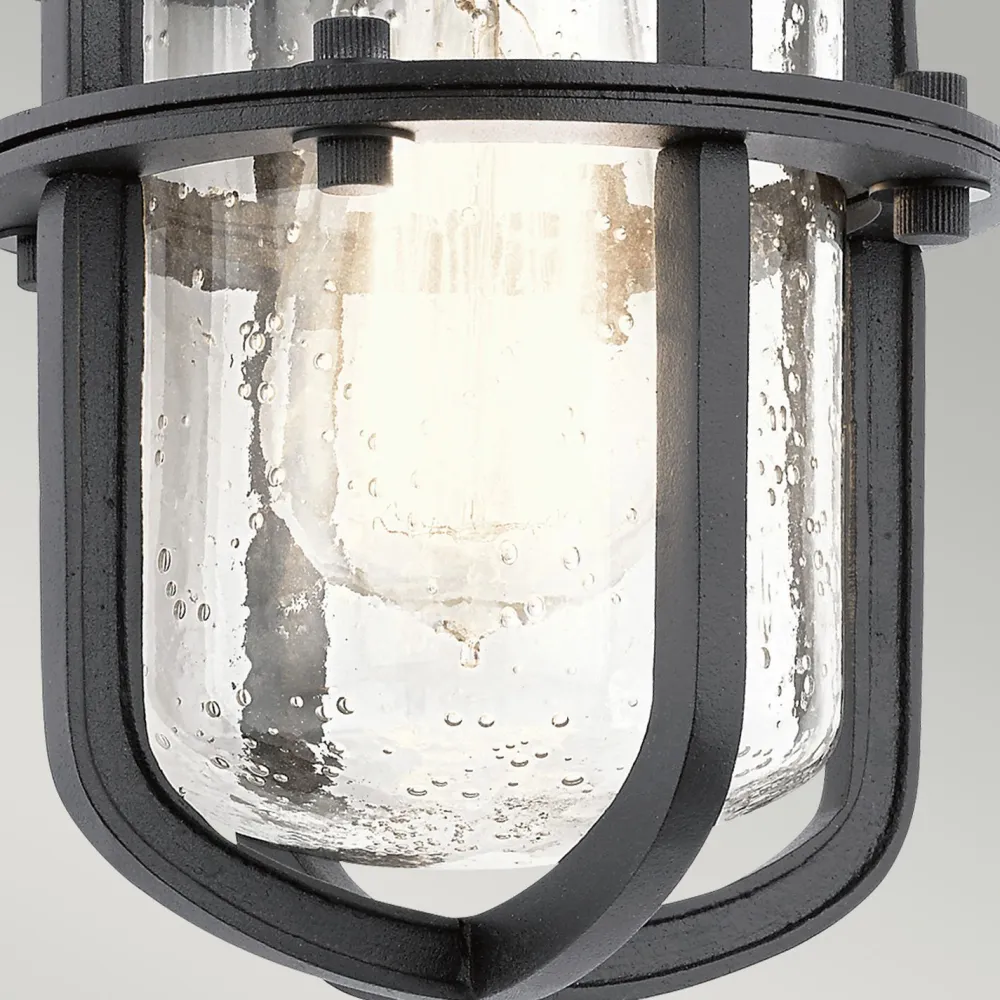 Elstead Außenlampe IP44 Schwarz E27 Maritim Wand LERA* Rustikale Lampen|Maritime Lampen