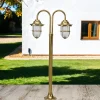New Lido Außenlampe Messing H:85cm Maritim Weg Garten IP54