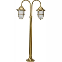 New Lido Außenlampe Messing H:85cm Maritim Weg Garten IP54