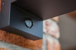 New Eco-Light Außenlampe mit Bewegungsmelder Anthrazit IP44 ELLAYINA