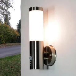 Easylight Außenlampe mit Bewegungssensor Edelstahl IP44* Metall Lampen|Moderne Lampen