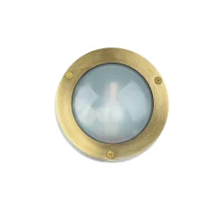 Lido Außenlampe Rund Messing Wand Haus Terrasse