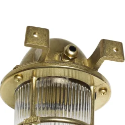 Lido Außenlampe SANTORIN echtes Messing Gitter Schirm