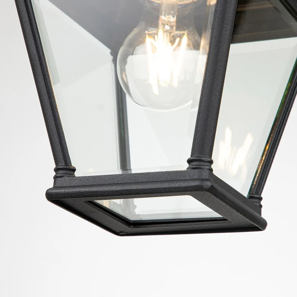 Elstead Außenlampe Schwarz B: 18 cm H: max. 141,2 cm E27* Metall Lampen|Vintage Lampen