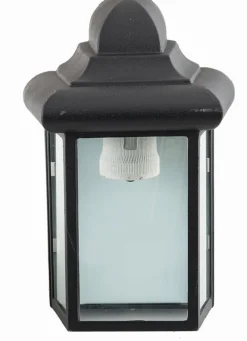 Lido Außenlampe Schwarz E27 regengeschützt JOHNA* Außenleuchten Antik|Außenwandleuchten