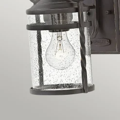 Clearance Elstead Außenlampe Vintage Aluminium Glas E27 IP44 33 cm hoch
