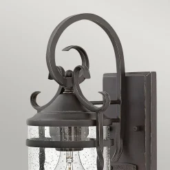 Clearance Elstead Außenlampe Vintage Aluminium Glas E27 IP44 33 cm hoch