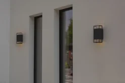 Eco-Light Außenlampe Wand Aluminium Up Down H: 23,5 cm IP54 GU10* Metall Lampen|Außenwandleuchten