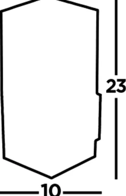 Discount Searchlight Außenlampe Wand Bewegungsmelder IP44 Grau Weiß eckig E27