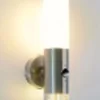 Outlet Easylight Außenlampe Wand Bewegungssensor mit Schalter Edelstahl