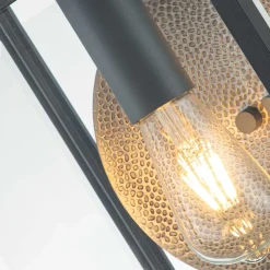 Elstead Außenlampe Wand E27 IP44 45,7 cm hoch Glas Aluminium* Metall Lampen|Vintage Lampen