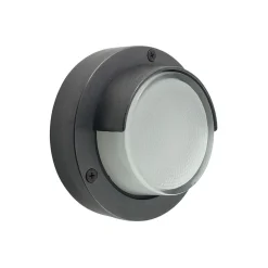 Andromeda Außenlampe Wand Echt-Messing Glas G9 IP64 rund Ø 14 cm* Außenwandleuchten|Rustikale Lampen