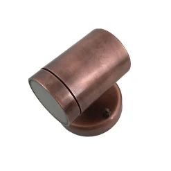 Andromeda Außenlampe Wand Glas Messing GU10 IP64 in Kupfer antik* Außenwandleuchten|Rustikale Lampen