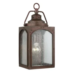 Elstead Außenlampe Wand in Kupfer antik E14 IP44 Garten Haus* Außenleuchten Antik|Außenwandleuchten