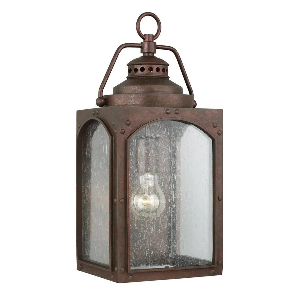 Elstead Außenlampe Wand in Kupfer antik E14 IP44 Garten Haus* Außenleuchten Antik|Außenwandleuchten