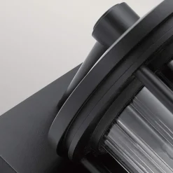 Outlet Elstead Außenlampe Wand IP44 H: 29 cm Glas Aluminium Schwarz