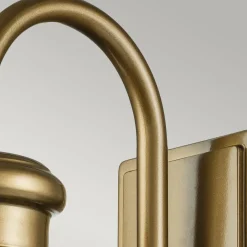 Clearance Elstead Außenlampe Wand IP44 in Messing antik E27 Glas Aluminium