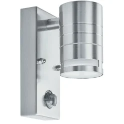 Discount Searchlight Außenlampe Wand IP44 mit Bewegungsmelder GU10 Stahl