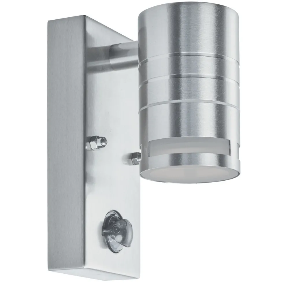 Discount Searchlight Außenlampe Wand IP44 mit Bewegungsmelder GU10 Stahl
