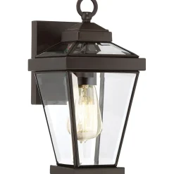 Clearance Elstead Außenlampe Wand IP44 Rustikal Metall Glas in Bronze E27