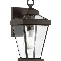 Clearance Elstead Außenlampe Wand IP44 Rustikal Metall Glas in Bronze E27