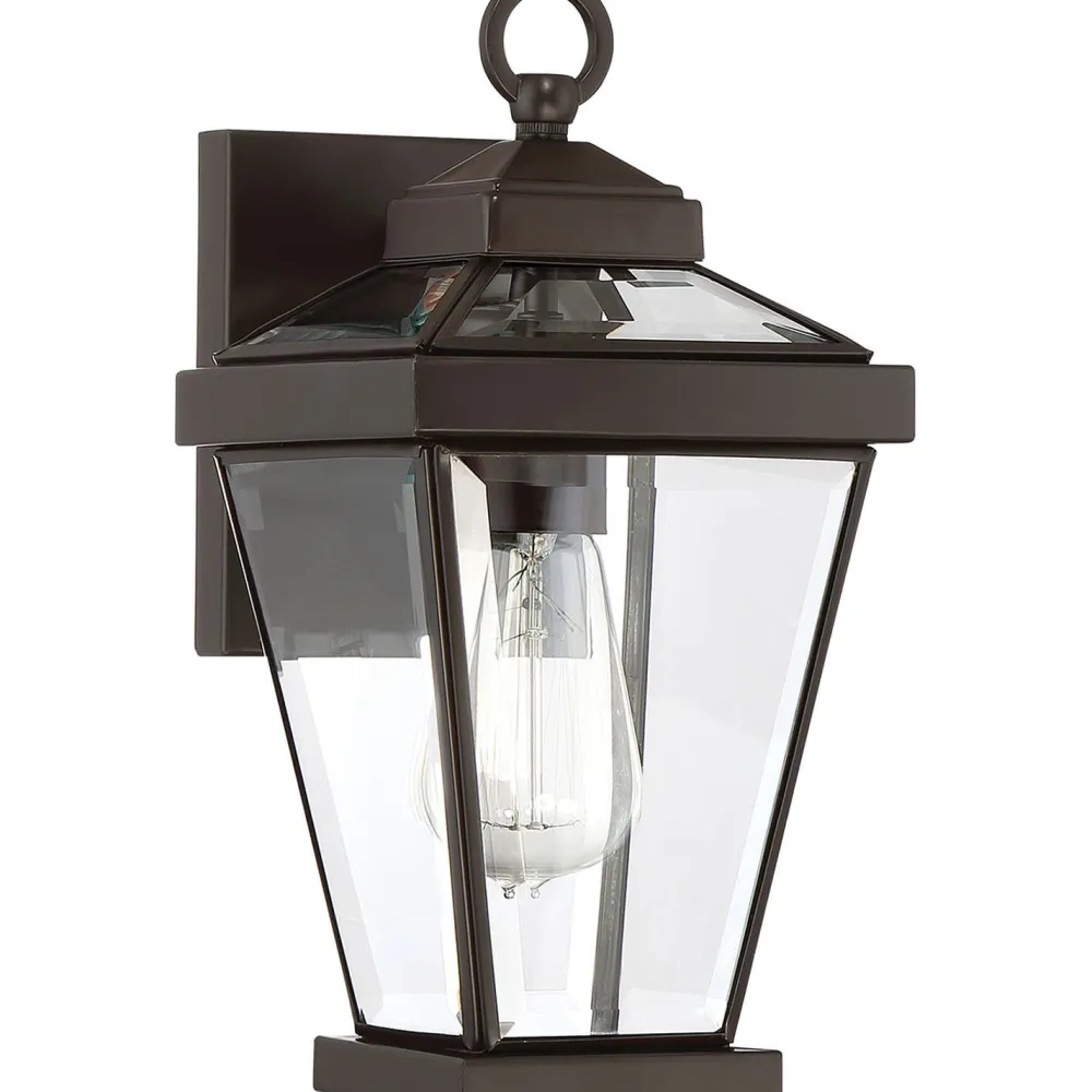 Clearance Elstead Außenlampe Wand IP44 Rustikal Metall Glas in Bronze E27