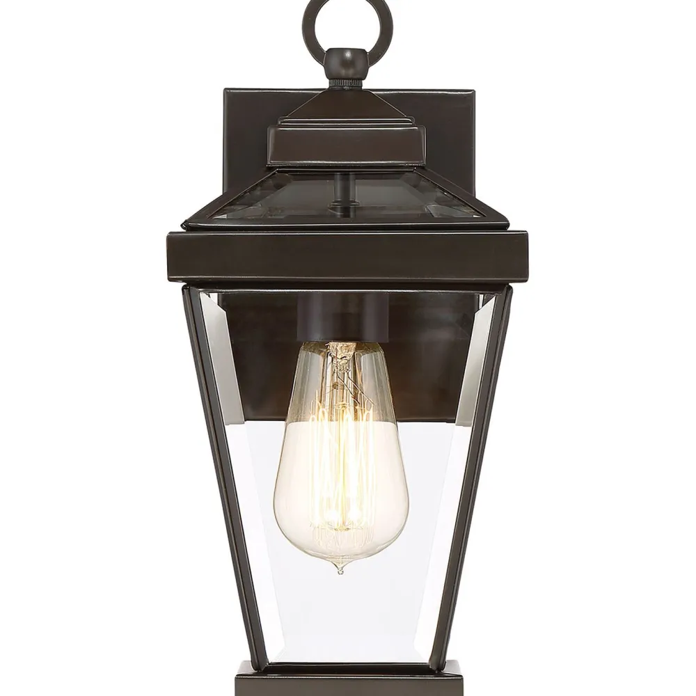 Clearance Elstead Außenlampe Wand IP44 Rustikal Metall Glas in Bronze E27