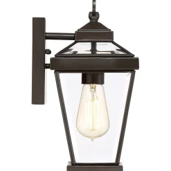 Clearance Elstead Außenlampe Wand IP44 Rustikal Metall Glas in Bronze E27