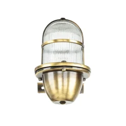 Lido Außenlampe Wand Mesisng Glas massiv rostfrei* Rustikale Lampen|Metall Lampen