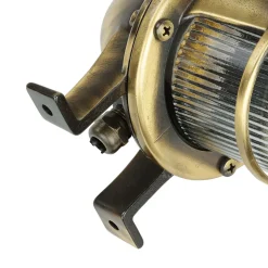 Lido Außenlampe Wand Mesisng Glas massiv rostfrei* Rustikale Lampen|Metall Lampen