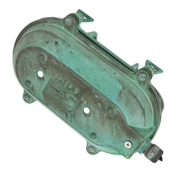 Lido Außenlampe Wand Messing Glas IP64 E27 Maritim Grün antik* Rustikale Lampen|Metall Lampen