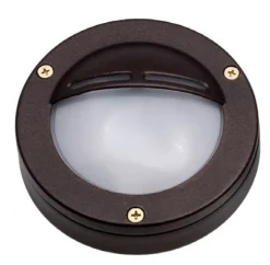 Online Lido Außenlampe Wand Messing Glas G9 IP64 D: 14 cm rund