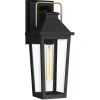 Discount Elstead Außenlampe Wand Schwarz E27 IP44 H: 42,9 cm Rustikal