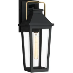 Discount Elstead Außenlampe Wand Schwarz E27 IP44 H: 42,9 cm Rustikal