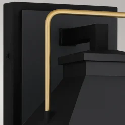 Discount Elstead Außenlampe Wand Schwarz E27 IP44 H: 42,9 cm Rustikal