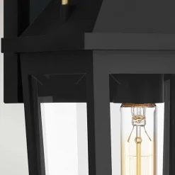 Discount Elstead Außenlampe Wand Schwarz E27 IP44 H: 42,9 cm Rustikal