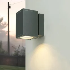 Clearance SU-MA Außenleuchte Anthrazit Aluminium eckig IP54