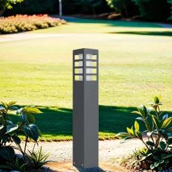 Discount SU-MA Außenleuchte Anthrazit 50cm eckig IP54 blendarm