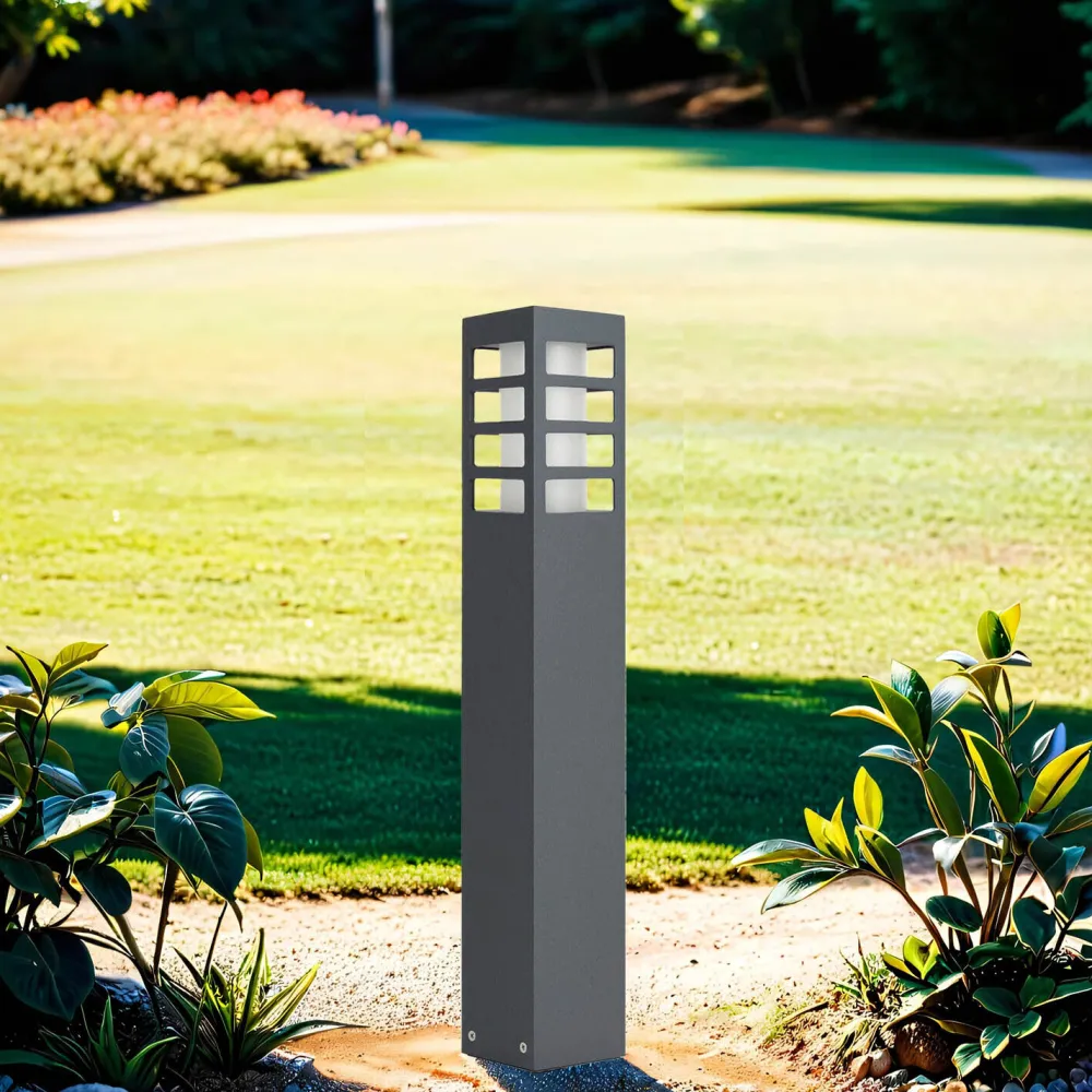 Discount SU-MA Außenleuchte Anthrazit 50cm eckig IP54 blendarm