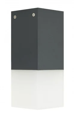 Clearance SU-MA Außenleuchte Anthrazit IP44 Modern eckig E27