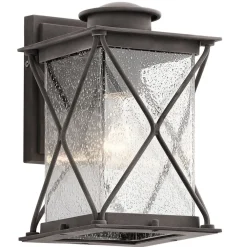 Hot Elstead Außenleuchte Antik Regenglas IP44 E27 Wand Haus