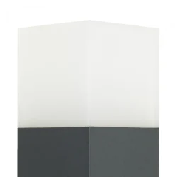 SU-MA Außenleuchte AWERNE Anthrazit 83cm eckig IP44 E27* Metall Lampen|Wegeleuchten