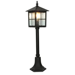 SU-MA Außenleuchte BAARLE 76cm Schwarz IP43 Aluminium* Rustikale Lampen|Metall Lampen