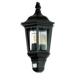 Elstead Außenleuchte Bewegungssensor Schwarz Schmiedeeisen* Vintage Lampen|Rustikale Außenleuchten