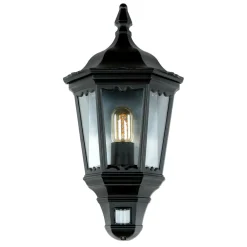 Elstead Außenleuchte Bewegungssensor Schwarz Schmiedeeisen* Vintage Lampen|Rustikale Außenleuchten